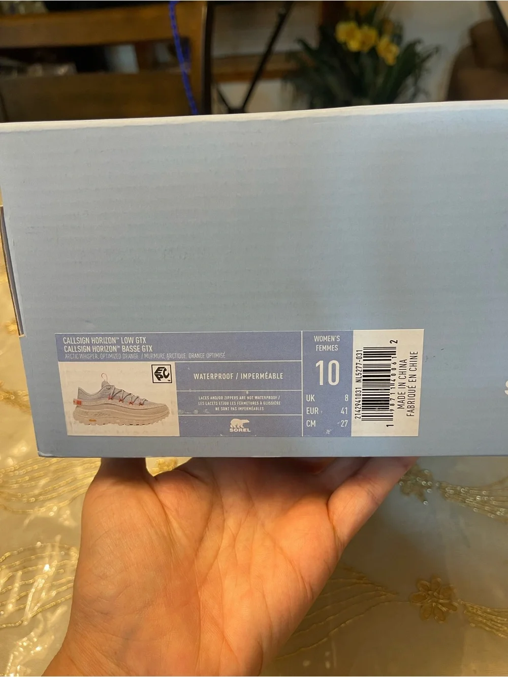 NWB Sorel women’s callsign horizon low GTX round toe sneaker size 10
